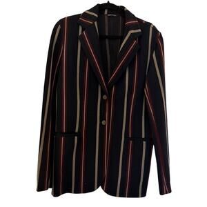 Giorgio Armani Multicolor Striped Wool Jacket